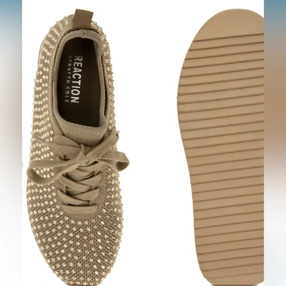 Reaction Kenneth Cole Corley Rhinestone Lace-Up Sneaker - Picture 5 of 5